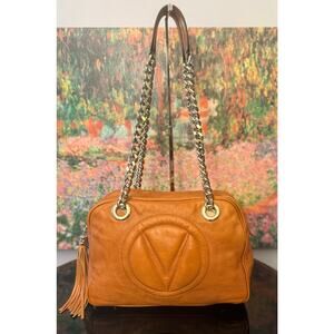 Mario Valentino Orange leather Crossbody Bag